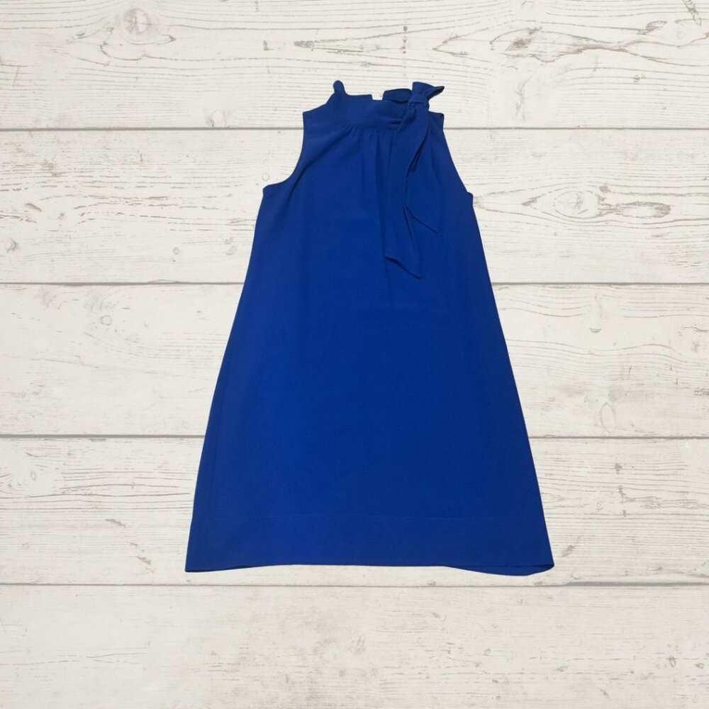 Royal Blue Knee-Length Dress – Size 4, Classic Elegance
